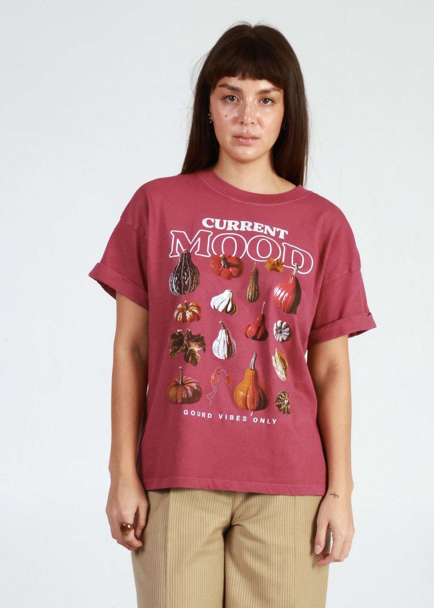Girl-Dangerous Current Mood Dusty Rose Boyfriend Tee available in Joshua Tree at JT Trading Post