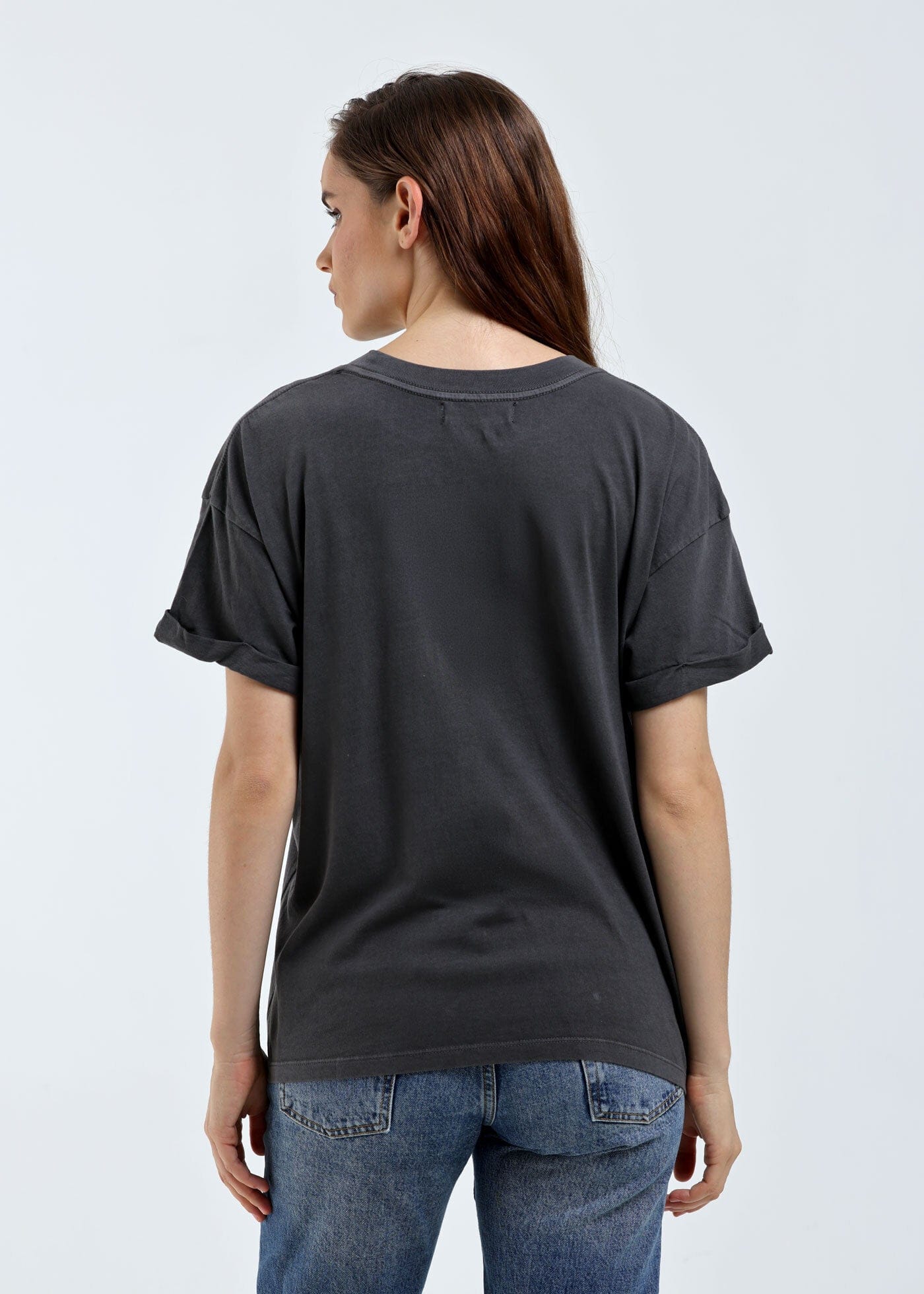 Libra Zodiac Reunion Tour Vintage Black Boyfriend Tee