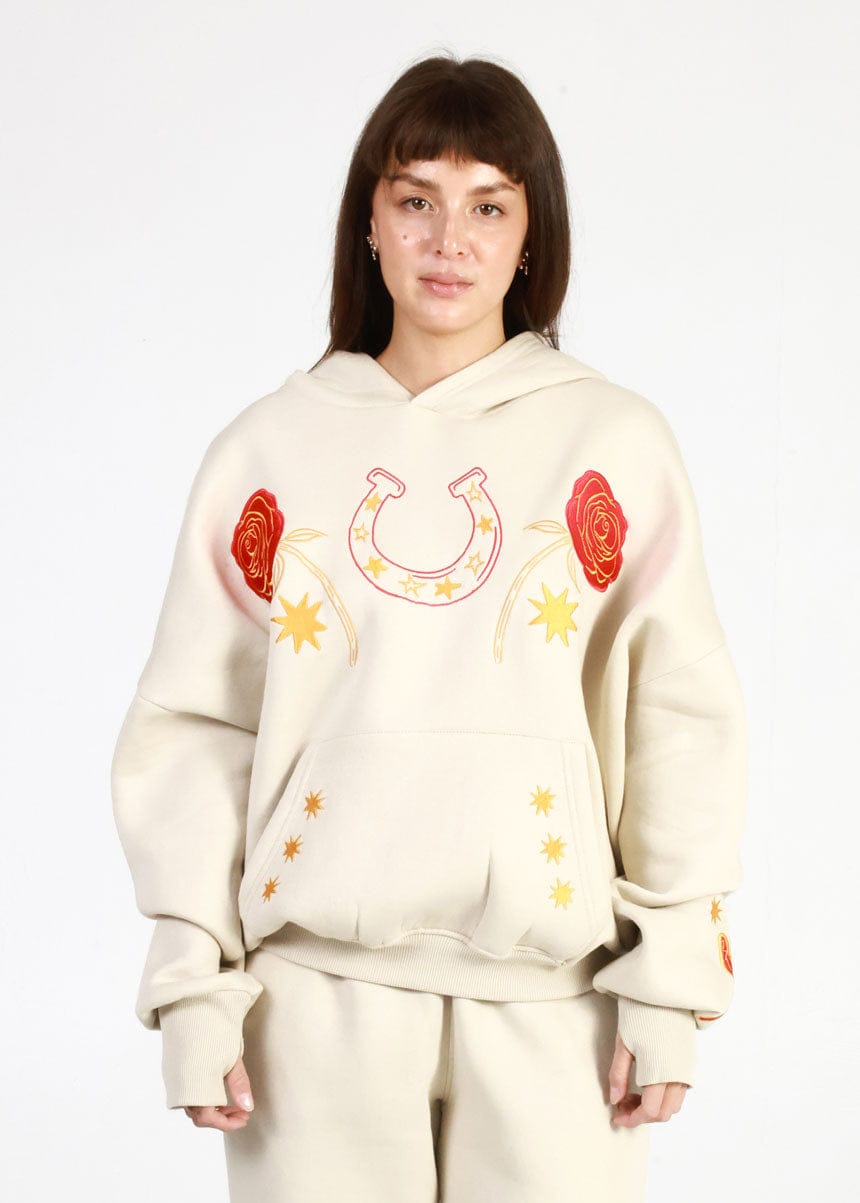 Girl-Dangerous Nudie Suit Bone Oversized Hoodie available in Joshua Tree at JT Trading Post