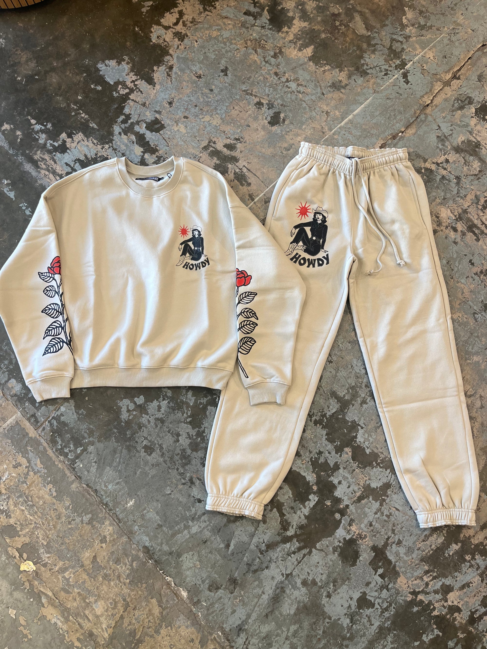 Girl-Dangerous Rodeo Bone Joggers available in Joshua Tree at JT Trading Post