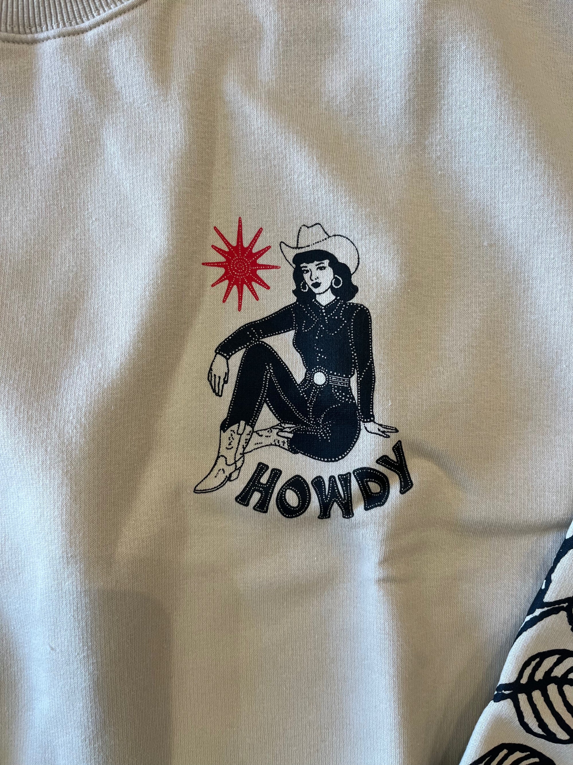 Girl-Dangerous Rodeo Crewneck Sweatshirt available in Joshua Tree at JT Trading Post