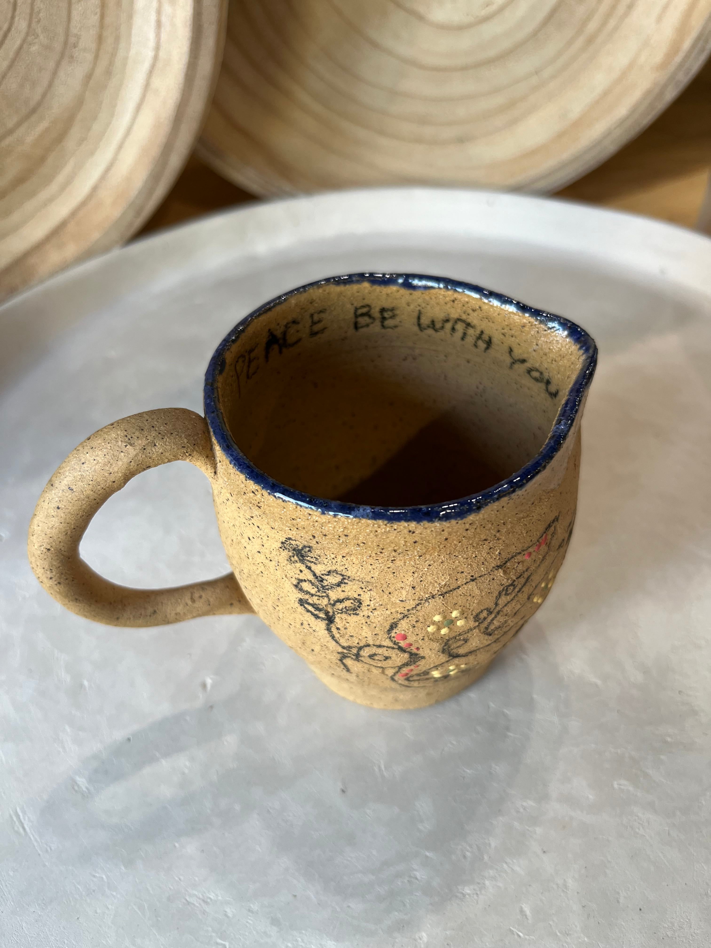 JT Trading Post Ceramic Peace Dove Pitcher available in Joshua Tree at JT Trading Post