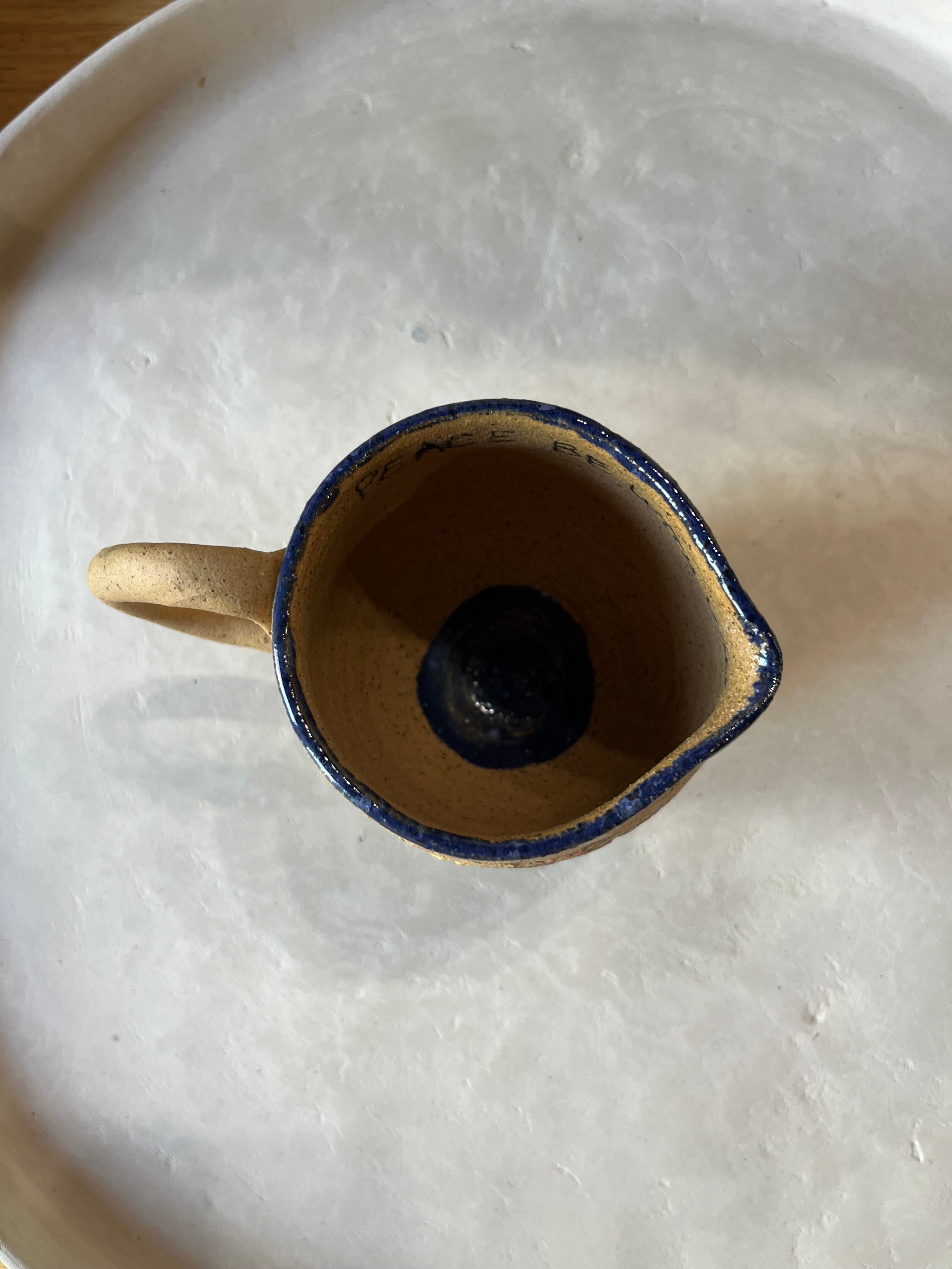 JT Trading Post Ceramic Peace Dove Pitcher available in Joshua Tree at JT Trading Post