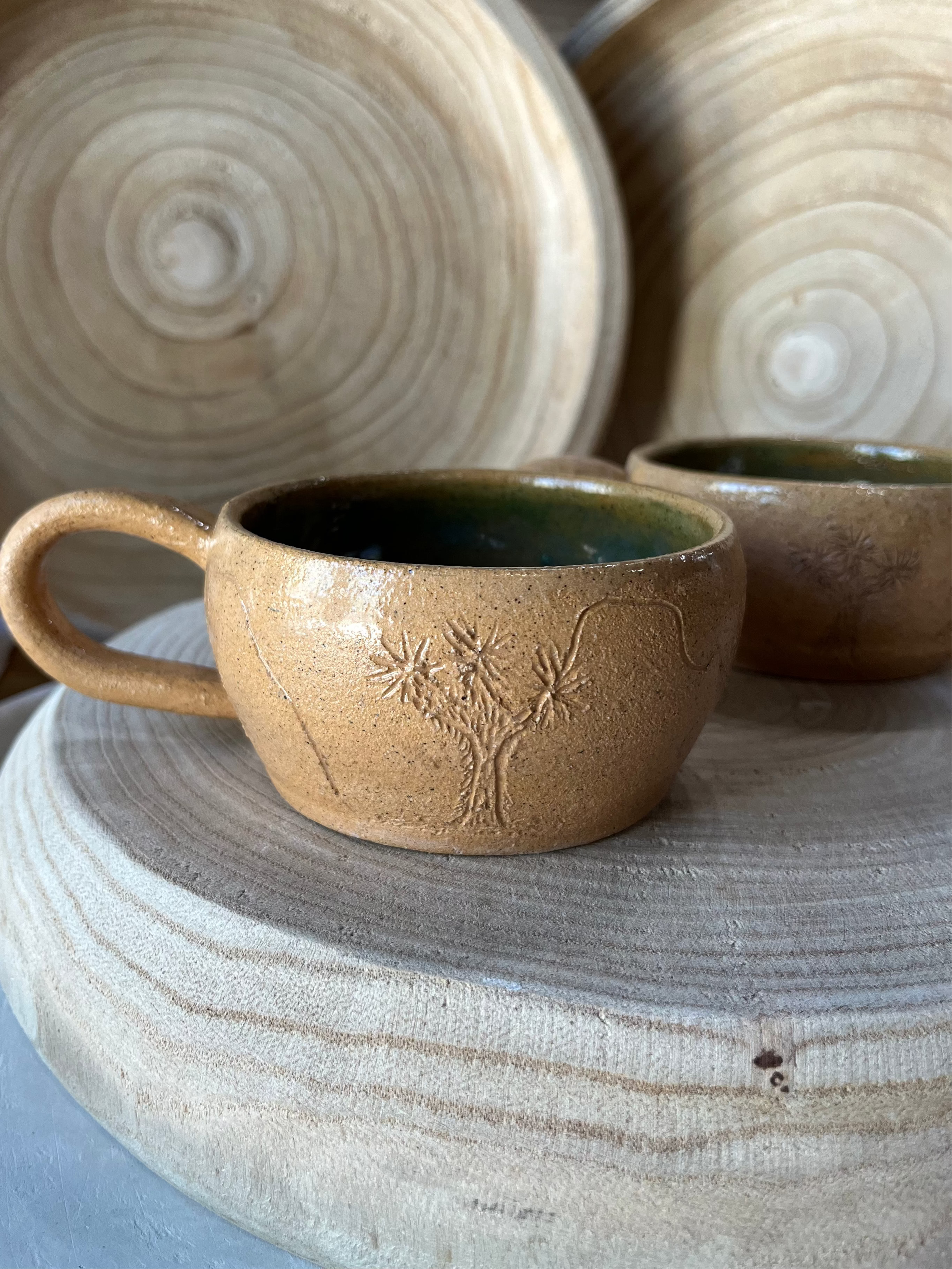 JT Trading Post Joshua Tree Clay Mugs available in Joshua Tree at JT Trading Post