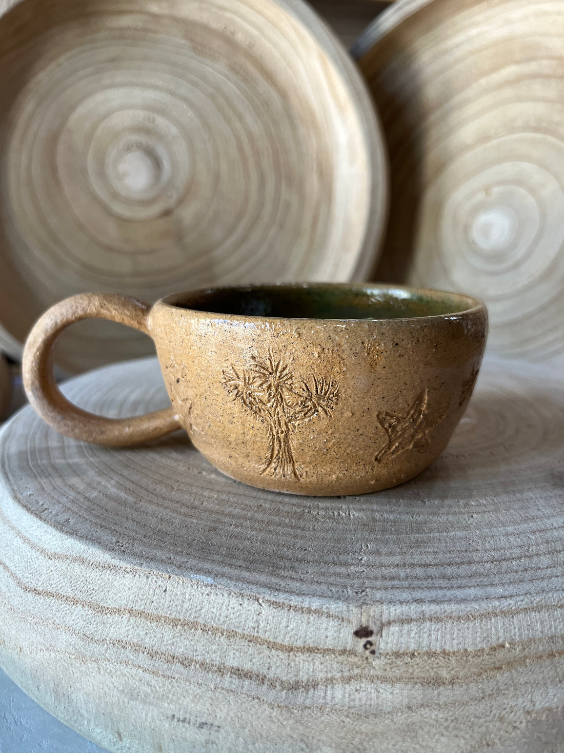 JT Trading Post Joshua Tree Clay Mugs available in Joshua Tree at JT Trading Post