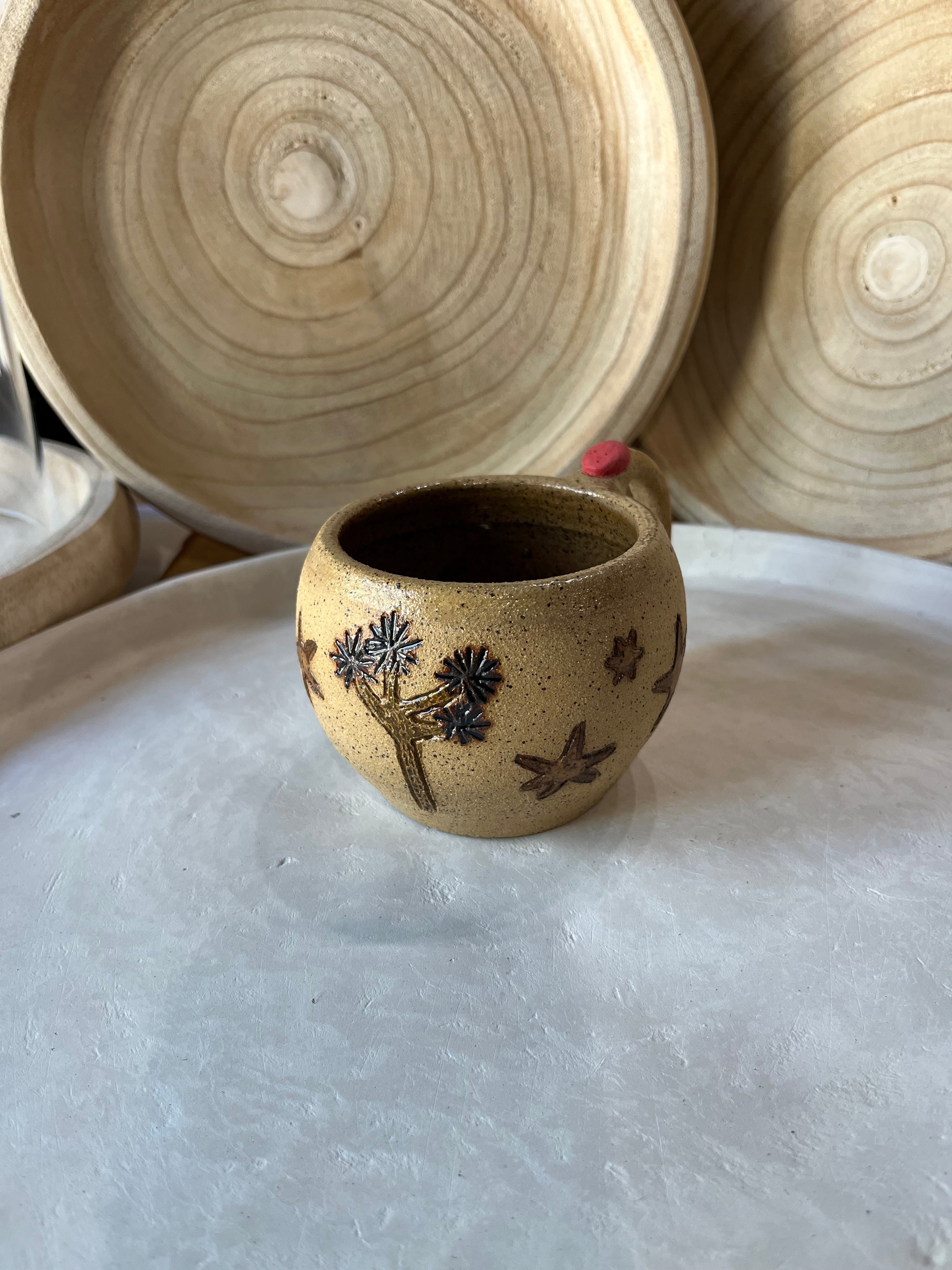 JT Trading Post Joshua Tree Clay Mugs with Thumb-Rest available in Joshua Tree at JT Trading Post