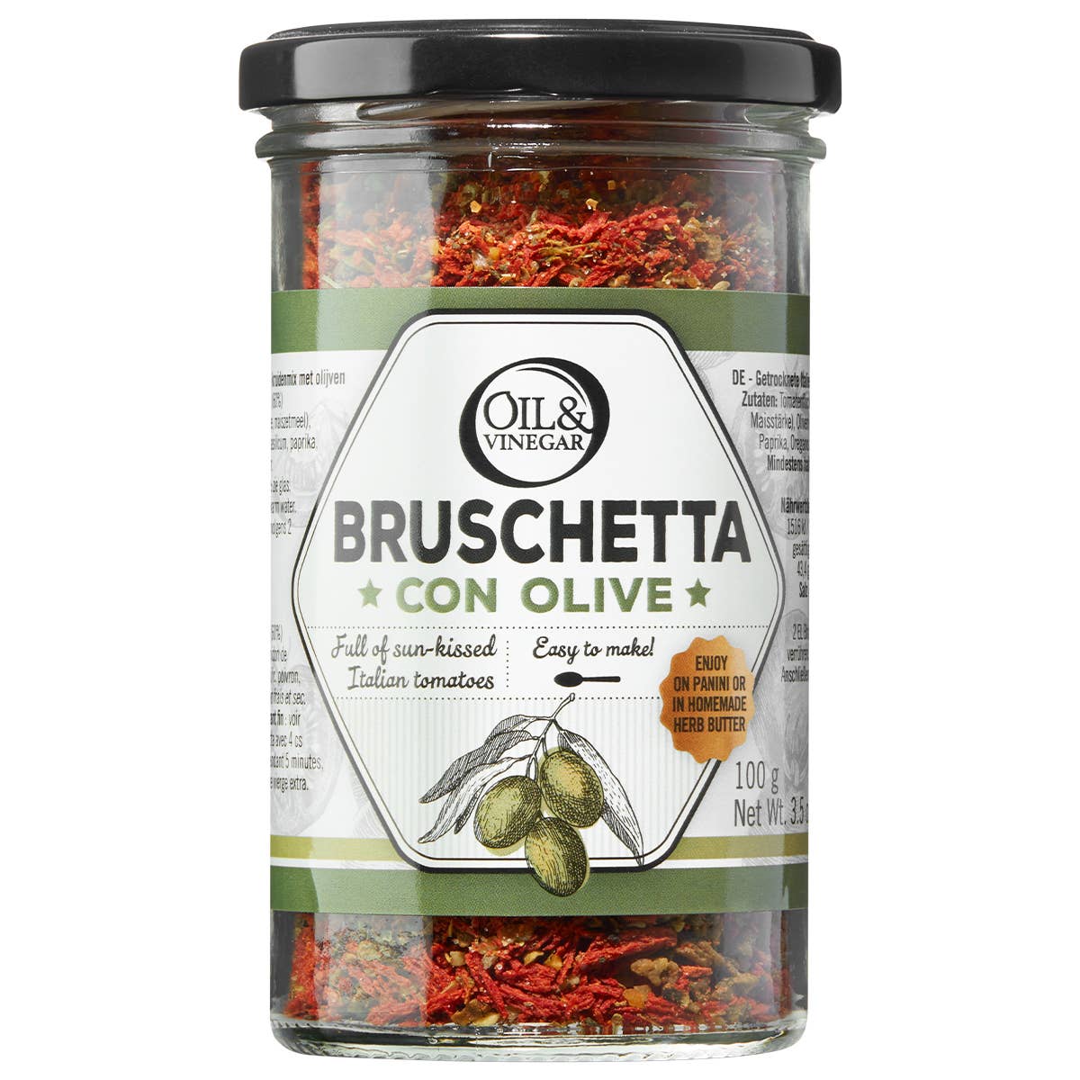 JTTP Eats Bruschetta Mix with Olive 3.5 oz available in Joshua Tree at JT Trading Post