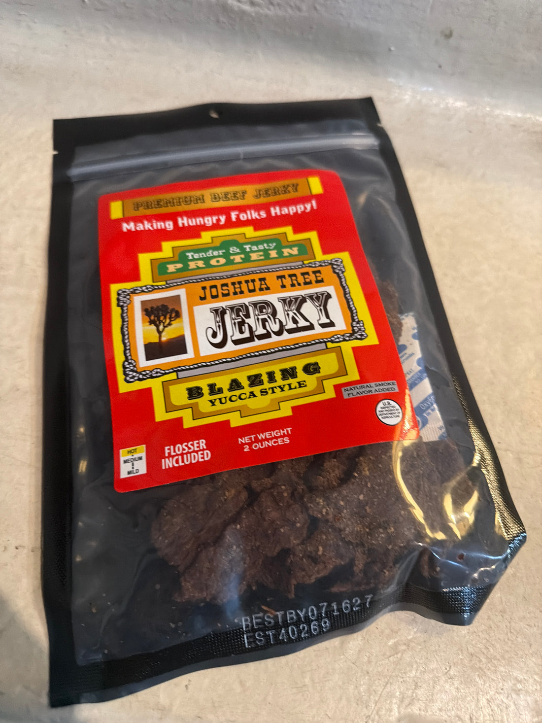 JTTP Eats Joshua Tree Beef Jerky | Blazing available in Joshua Tree at JT Trading Post