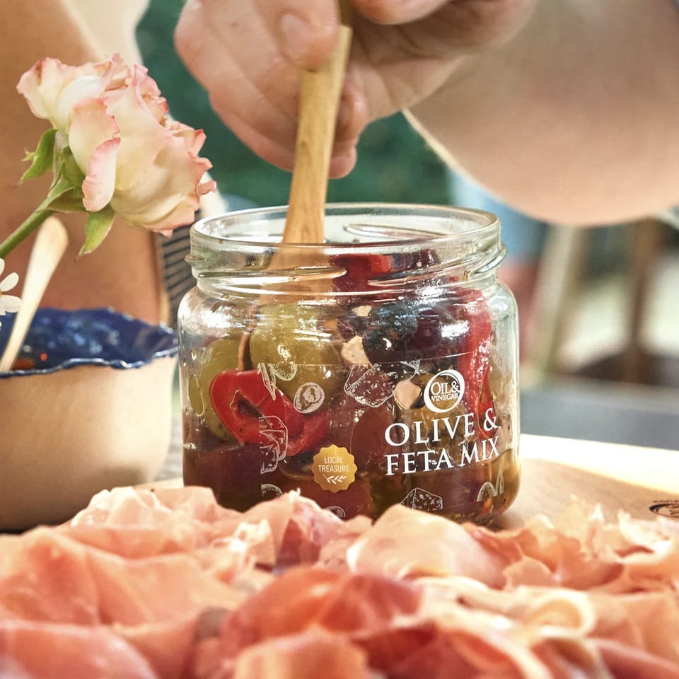 JTTP Eats Olive & Feta Mix available in Joshua Tree at JT Trading Post