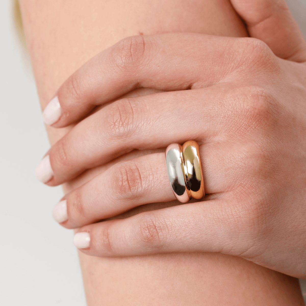 JTTP Jewelry The Mixed Metal Dome Ring available in Joshua Tree at JT Trading Post