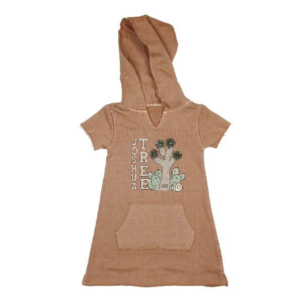 JTTP Originals Kids Organic French Terry Hoodie Dress available in Joshua Tree at JT Trading Post