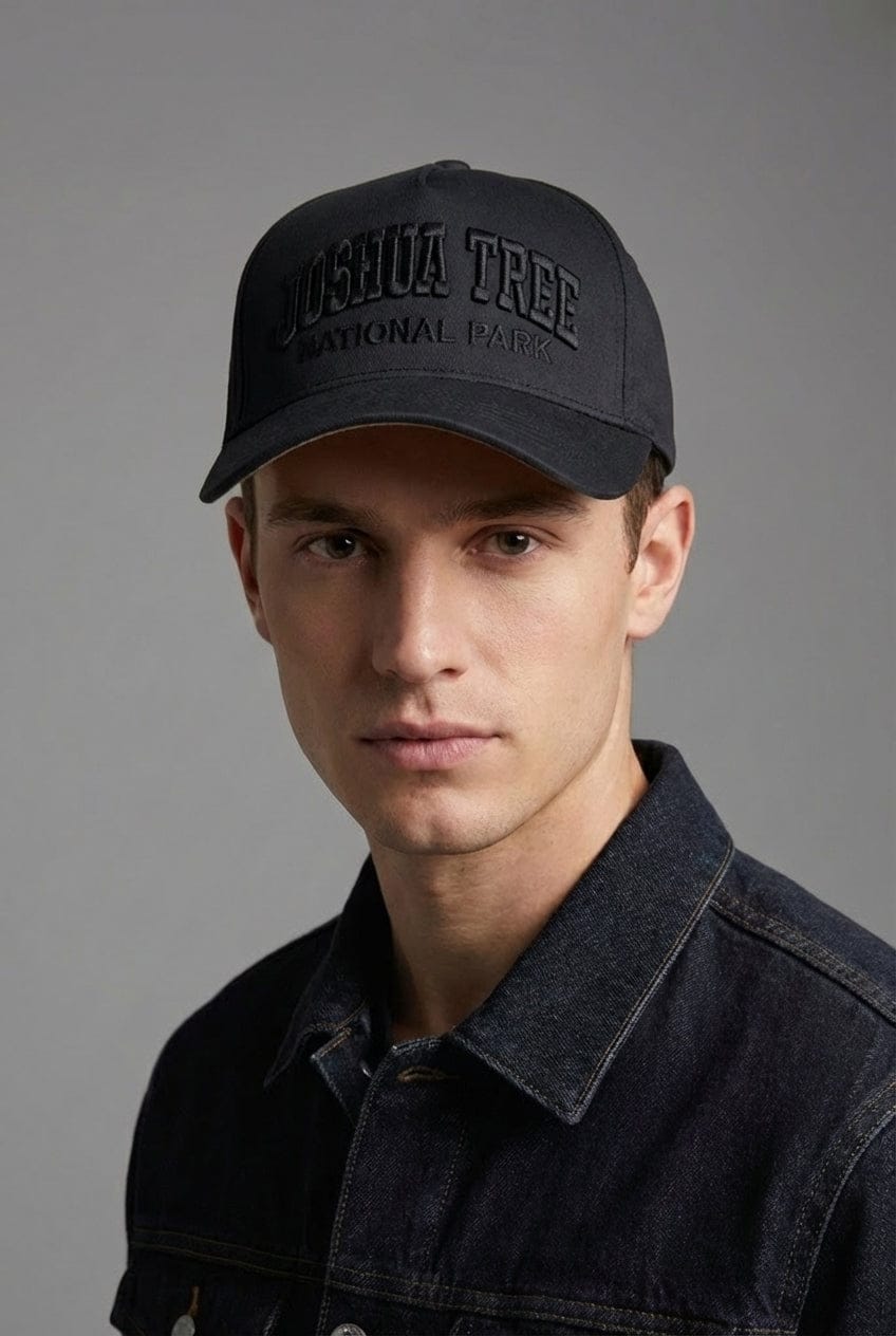 JTTP Originals Joshua Tree Embroidered Hat - Black available in Joshua Tree at JT Trading Post