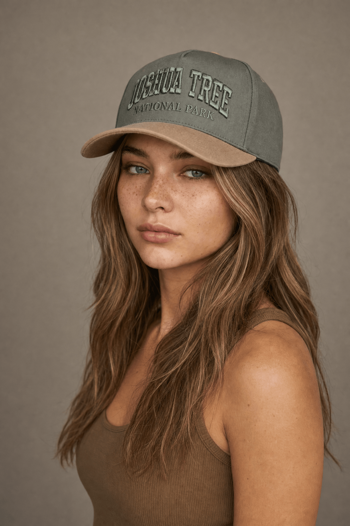JTTP Originals Joshua Tree Embroidered Hat - Olive available in Joshua Tree at JT Trading Post