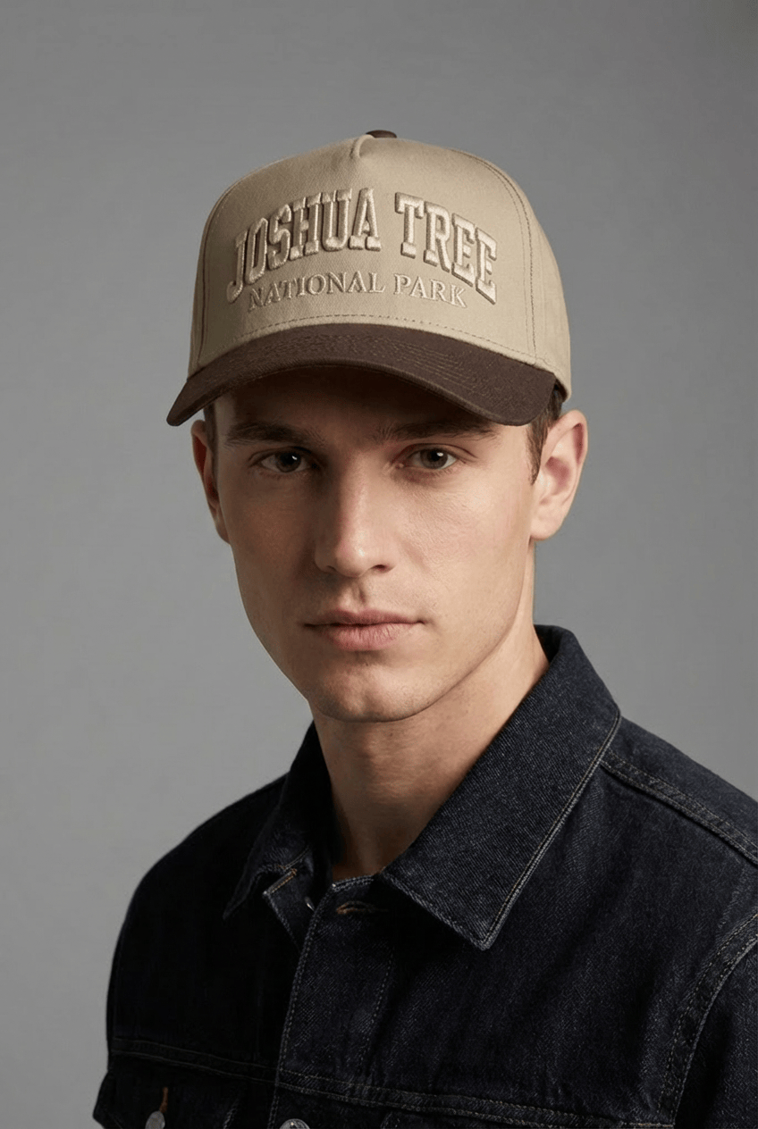 JTTP Originals Joshua Tree Embroidered Hat - Tan available in Joshua Tree at JT Trading Post