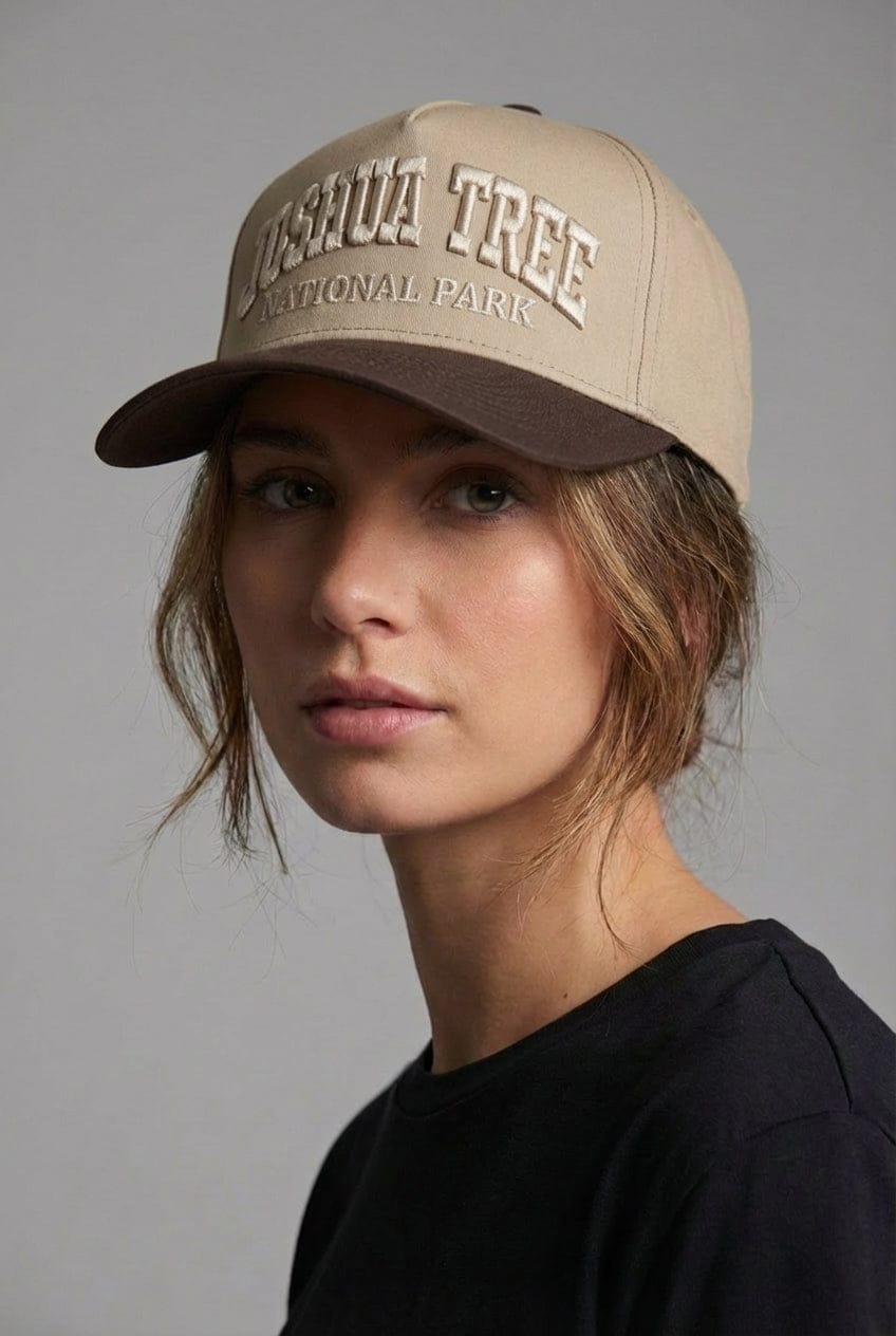 JTTP Originals Joshua Tree Embroidered Hat - Tan available in Joshua Tree at JT Trading Post