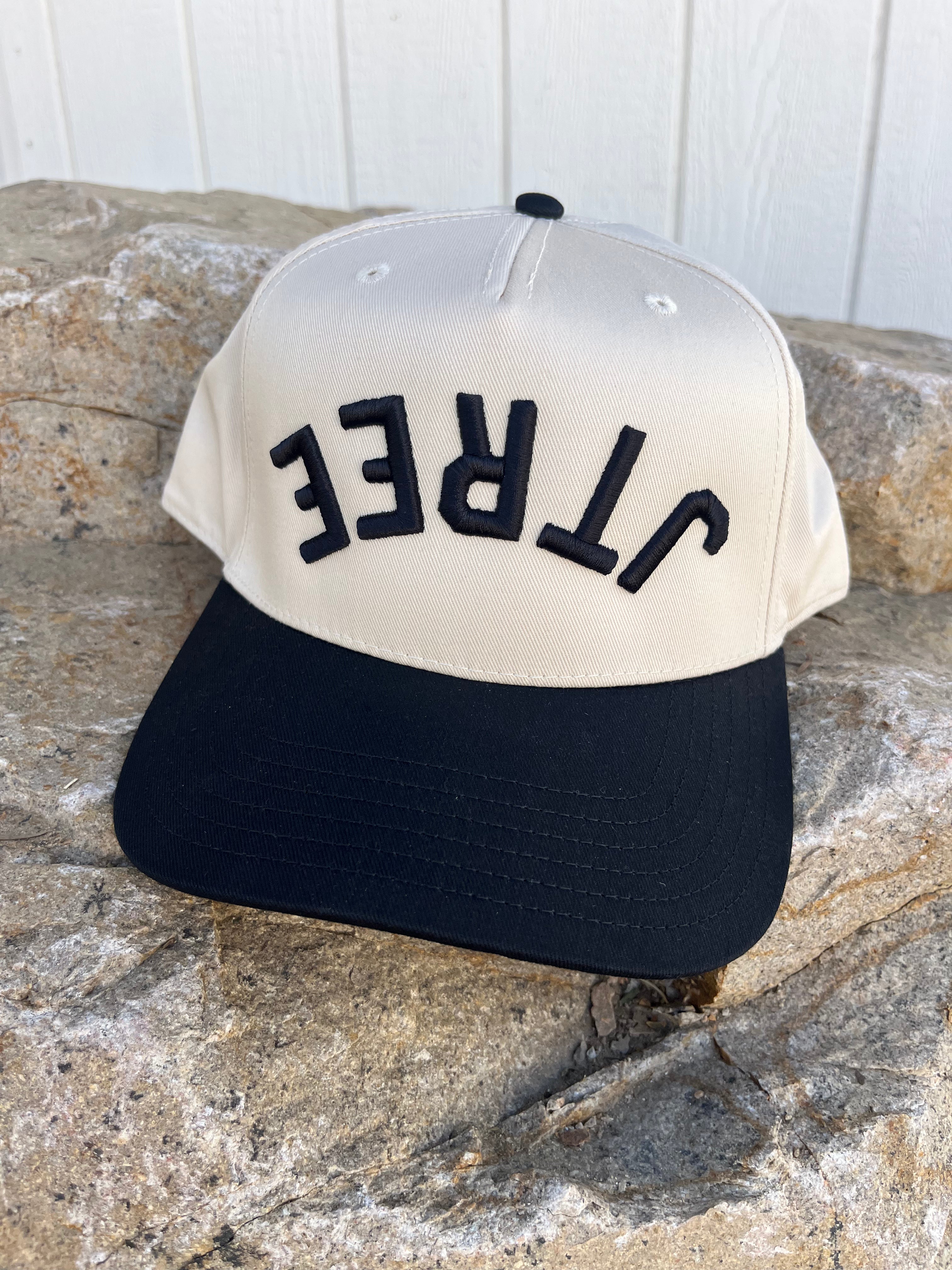 JTTP Originals Joshua Tree (Upside down) Two-Tone Hat | Black available in Joshua Tree at JT Trading Post
