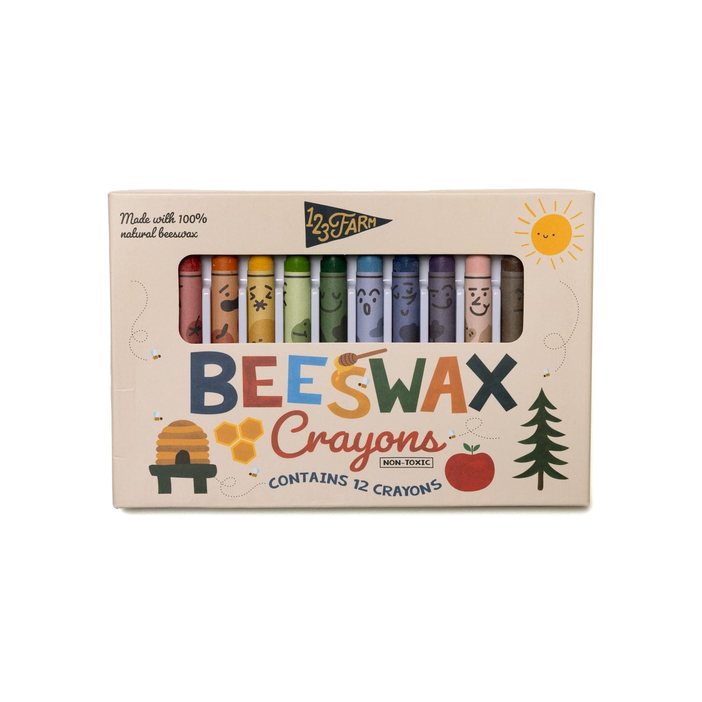 JTTP Products 12 Beeswax Crayons available in Joshua Tree at JT Trading Post