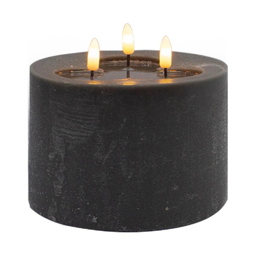 JTTP Products 3 Wick Small Flameless Candle | Gray available in Joshua Tree at JT Trading Post
