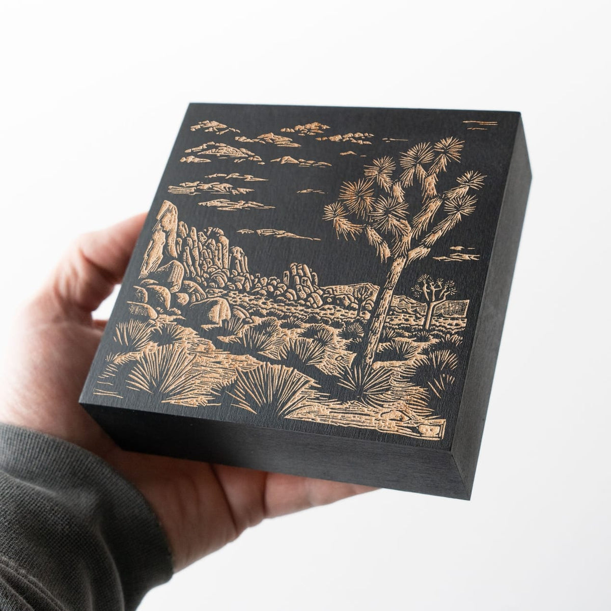 JTTP Products 5x5 Joshua Tree Engraved Illustration available in Joshua Tree at JT Trading Post