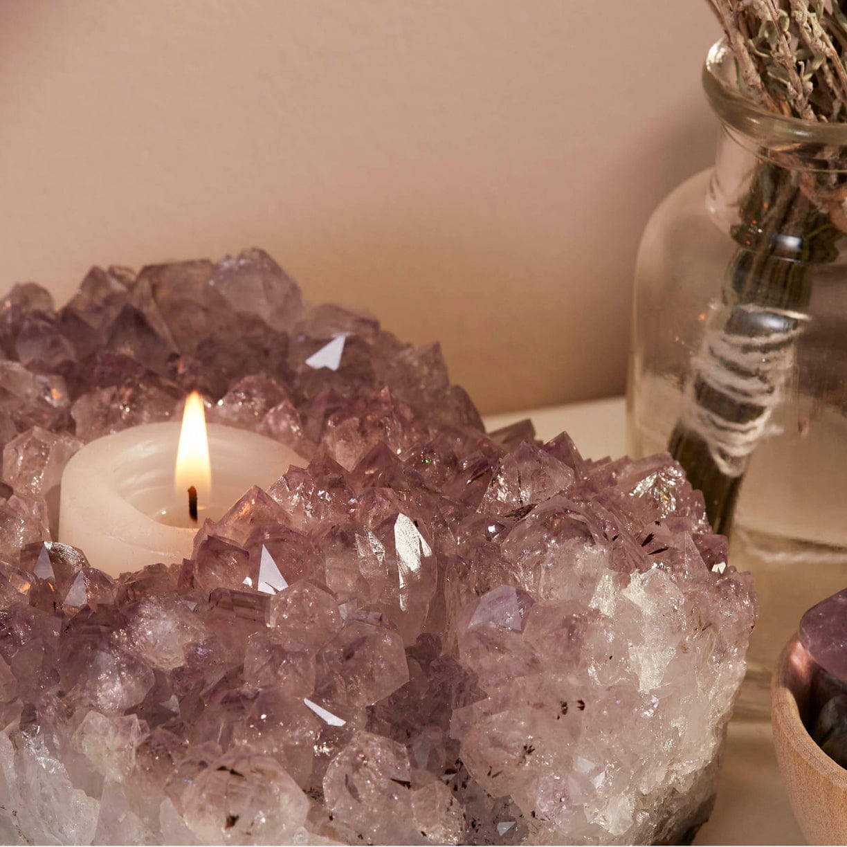 JTTP Products Amethyst Candle Holders available in Joshua Tree at JT Trading Post
