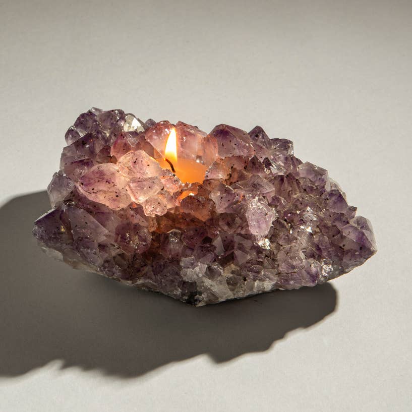 JTTP Products Amethyst Candle Holders available in Joshua Tree at JT Trading Post
