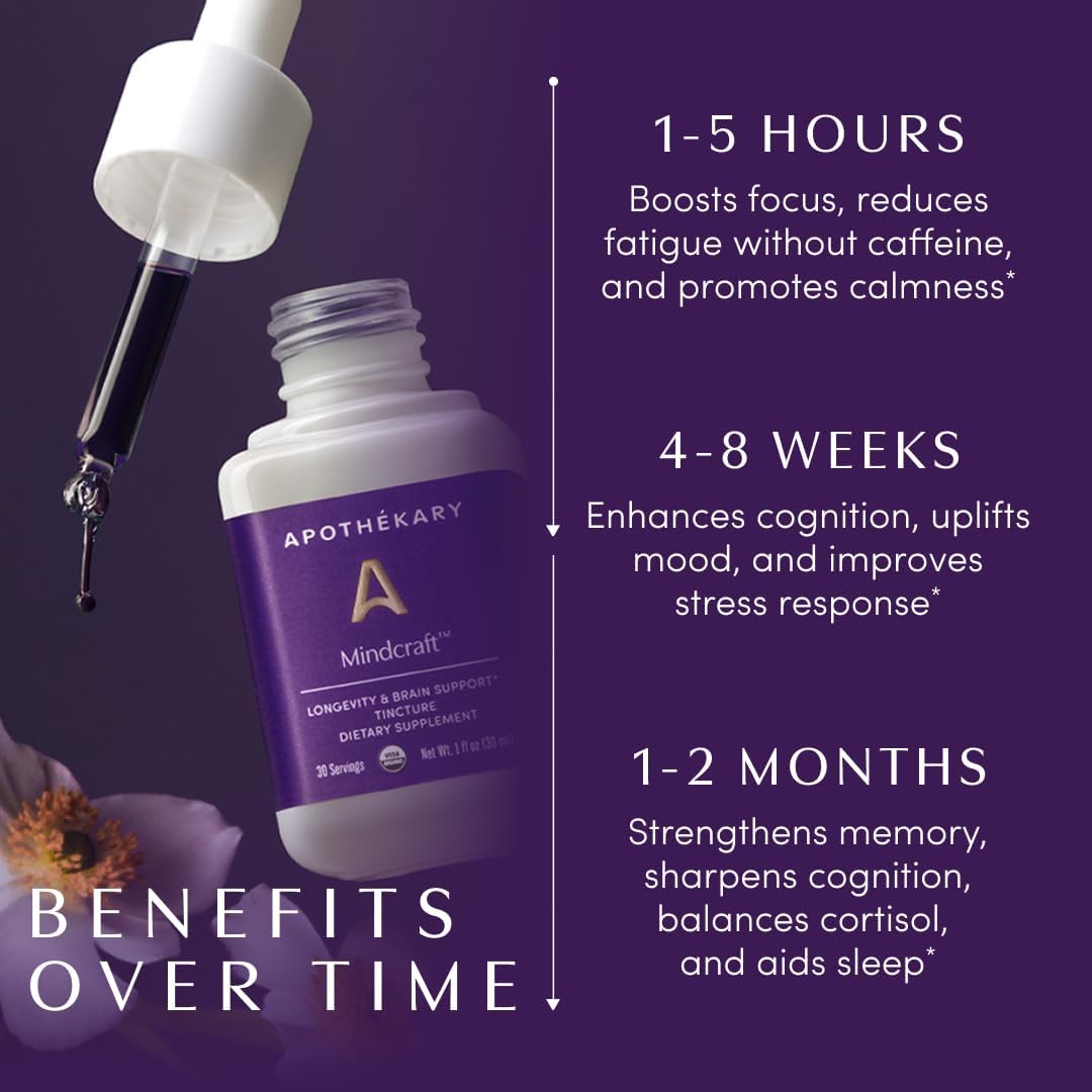 JTTP Products Apothékary | Mindcraft™ - Focus, Brain & Longevity Herbal Drops available in Joshua Tree at JT Trading Post