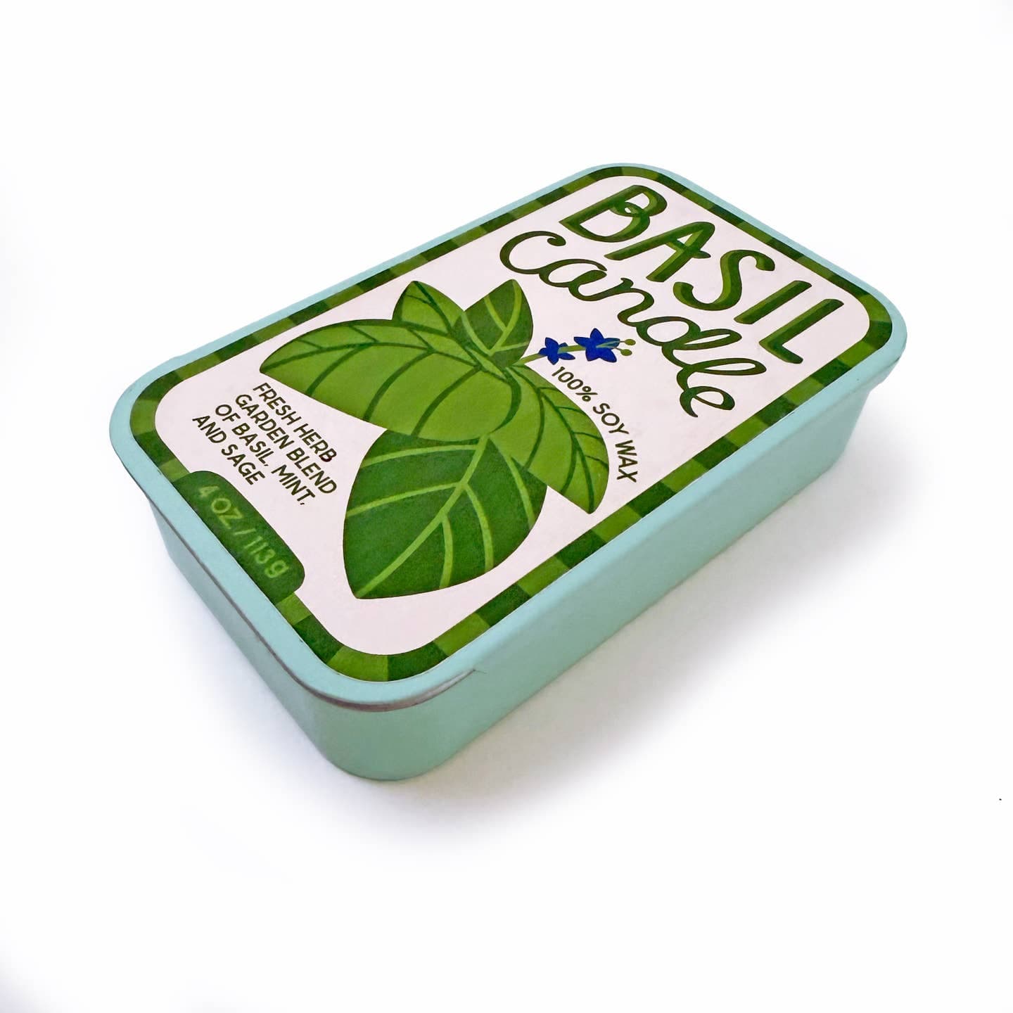 JTTP Products Basil Candle Tin available in Joshua Tree at JT Trading Post