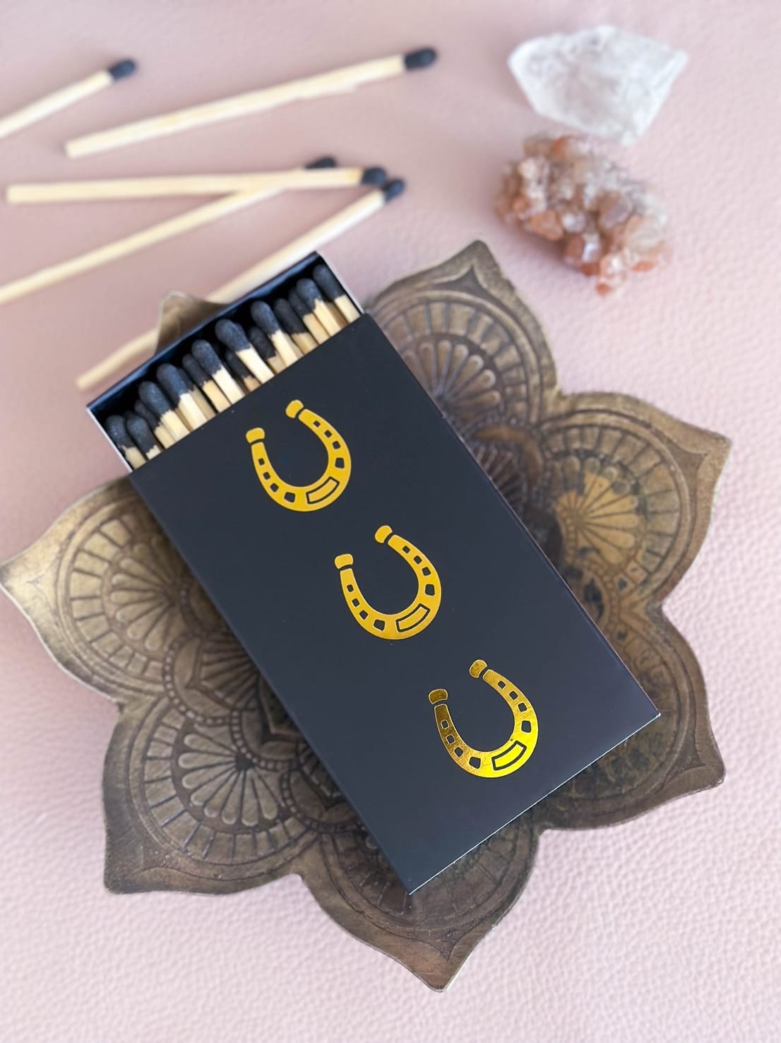 JTTP Products Horseshoe Matches with Gold Foil available in Joshua Tree at JT Trading Post