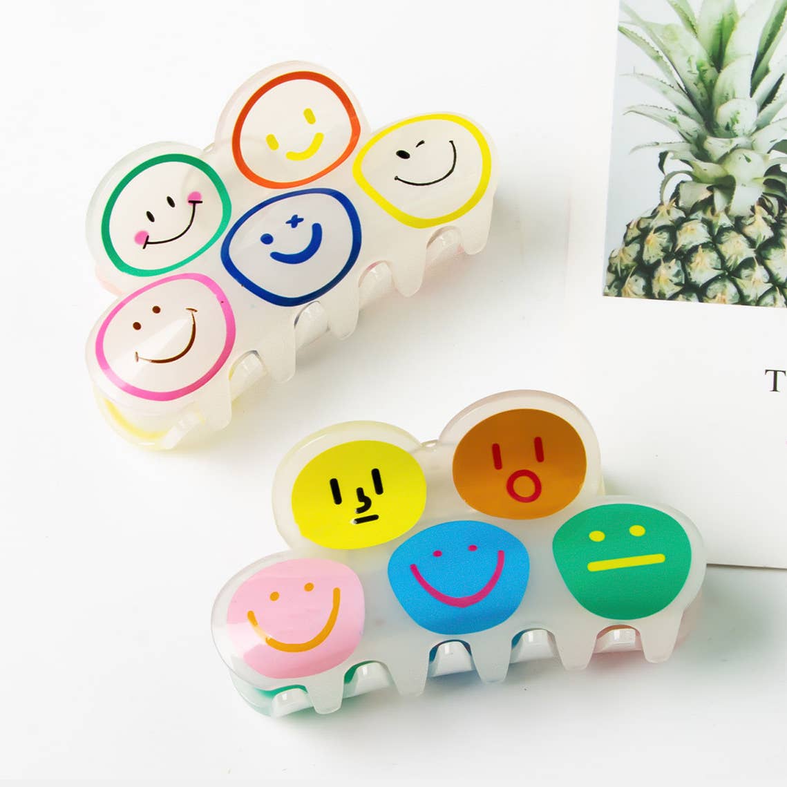 JTTP Products Cartoon Smily Hair Claw Clip available in Joshua Tree at JT Trading Post