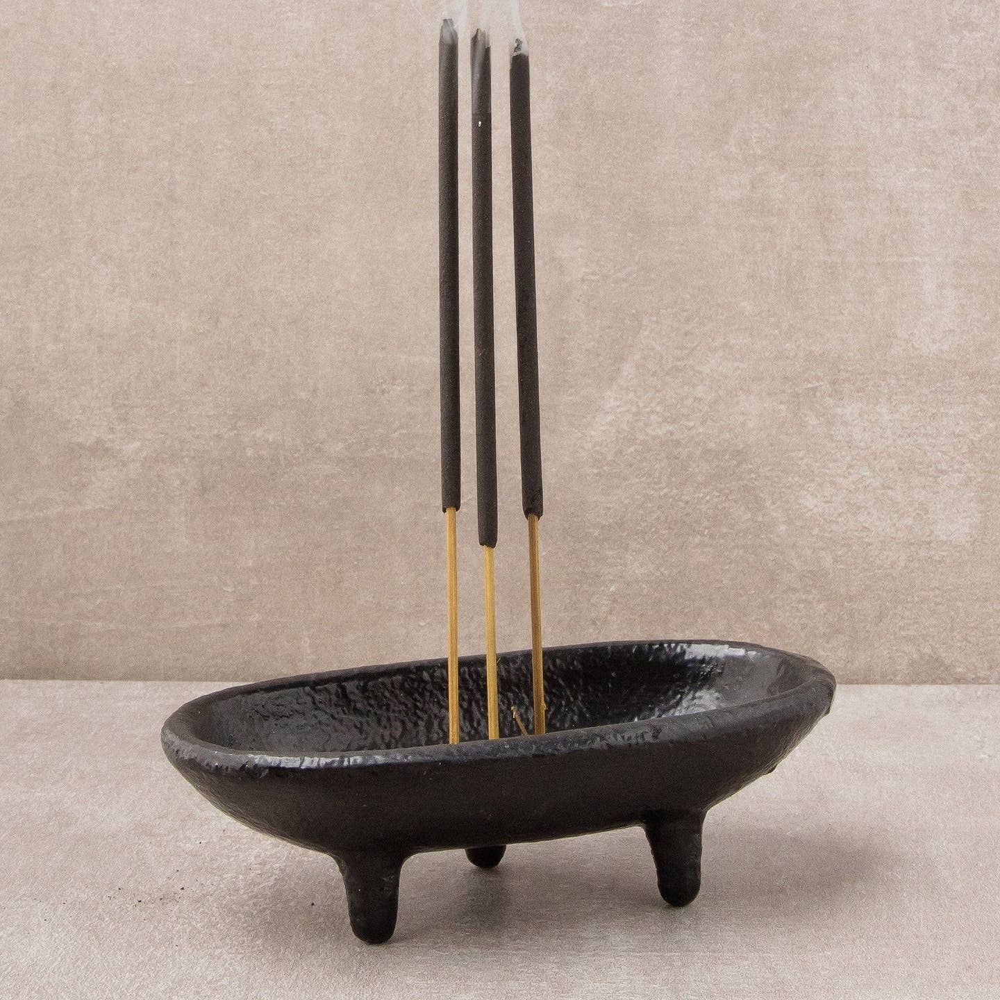 JTTP Products Cast Iron Oval Smudge Dish + Incense Burner available in Joshua Tree at JT Trading Post