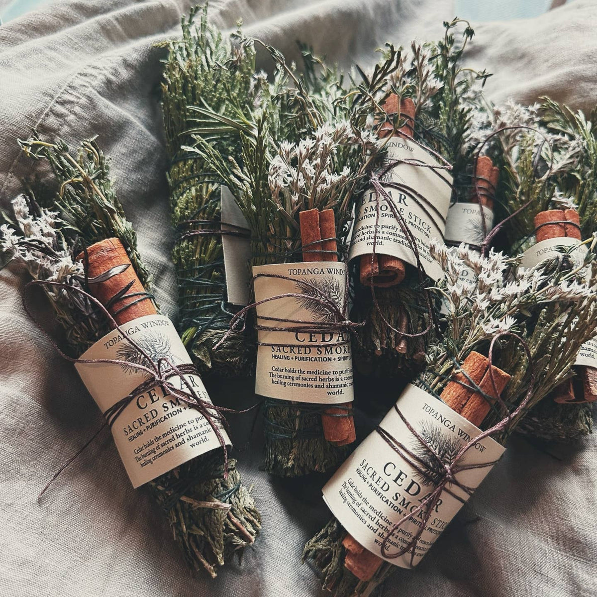 JTTP Products Cedar Smoke Cleansing Stick + Rosemary, Thyme + Cinnamon available in Joshua Tree at JT Trading Post