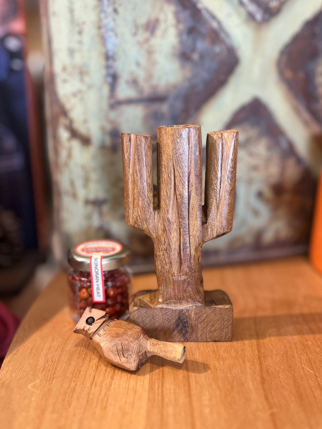 JTTP Products Chiltepin Pepper Artisanal Handmade Cactus Grinder | Desert Dust available in Joshua Tree at JT Trading Post
