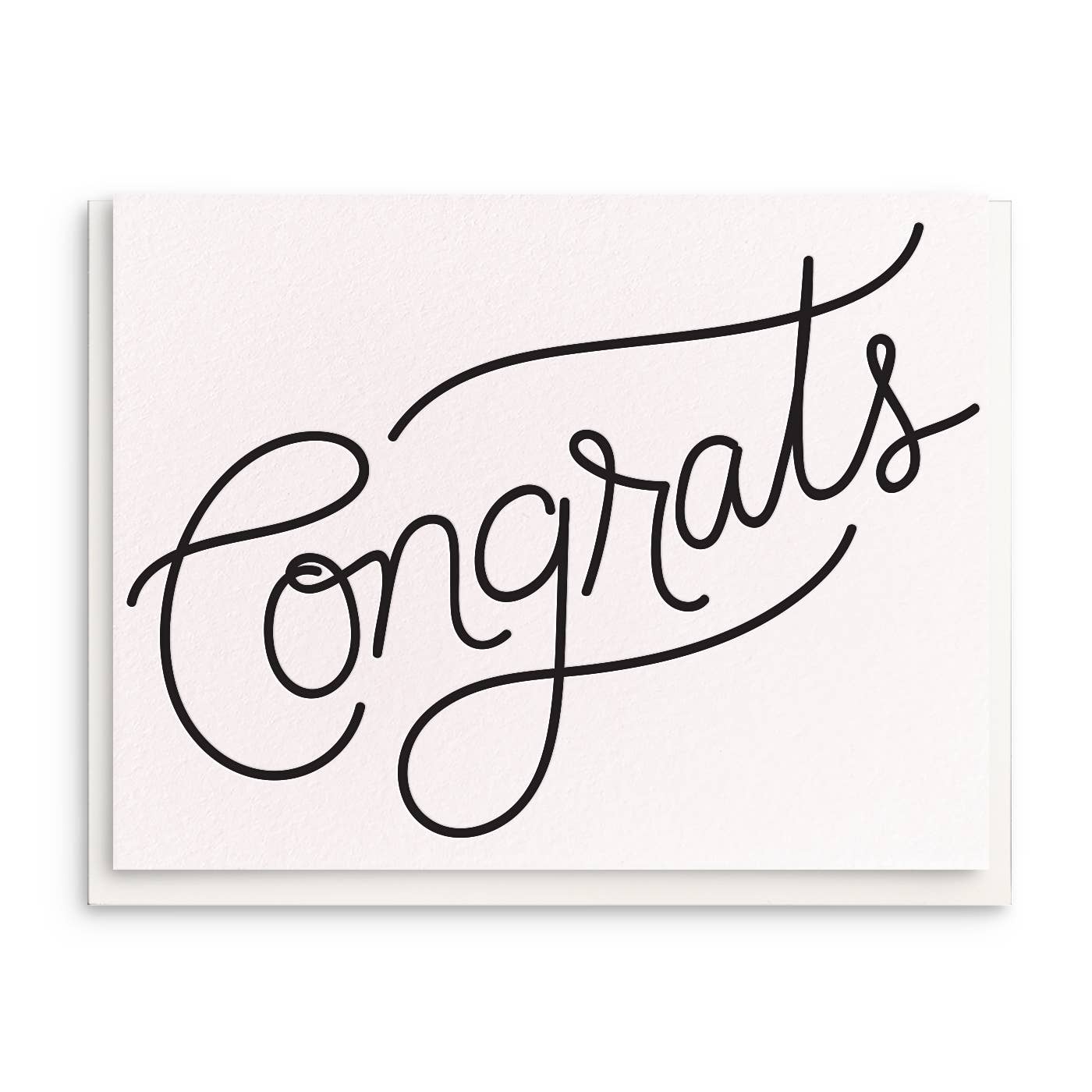 JTTP Products Congrats Greeting - Letterpress Congratulations Card available in Joshua Tree at JT Trading Post