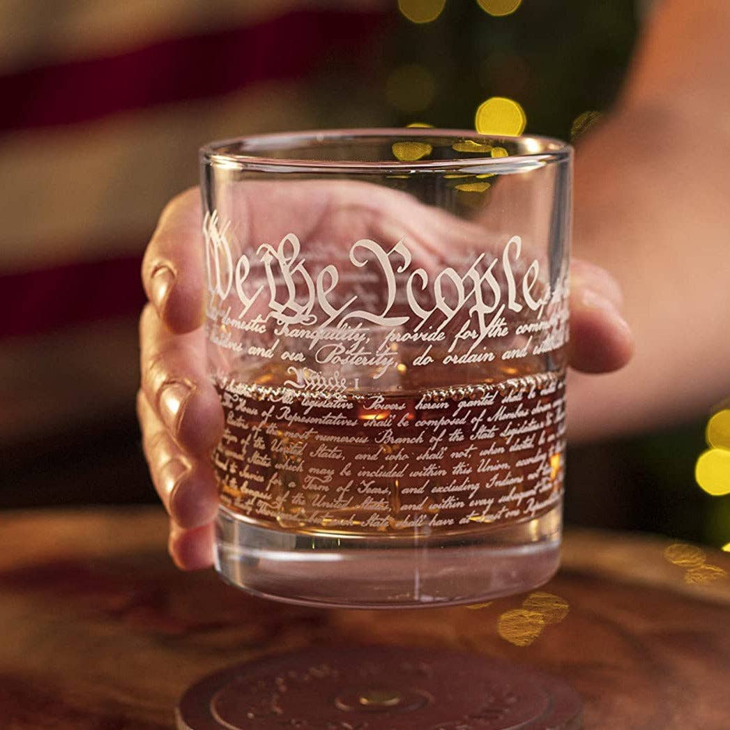 JTTP Products Constitution of the United States Whiskey Glass available in Joshua Tree at JT Trading Post
