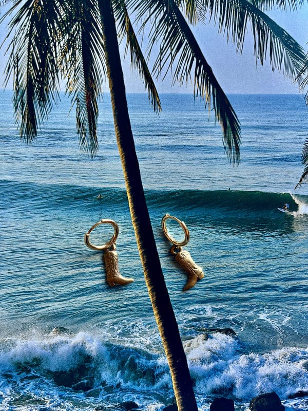 JTTP Products Cowboy Boot Earrings available in Joshua Tree at JT Trading Post