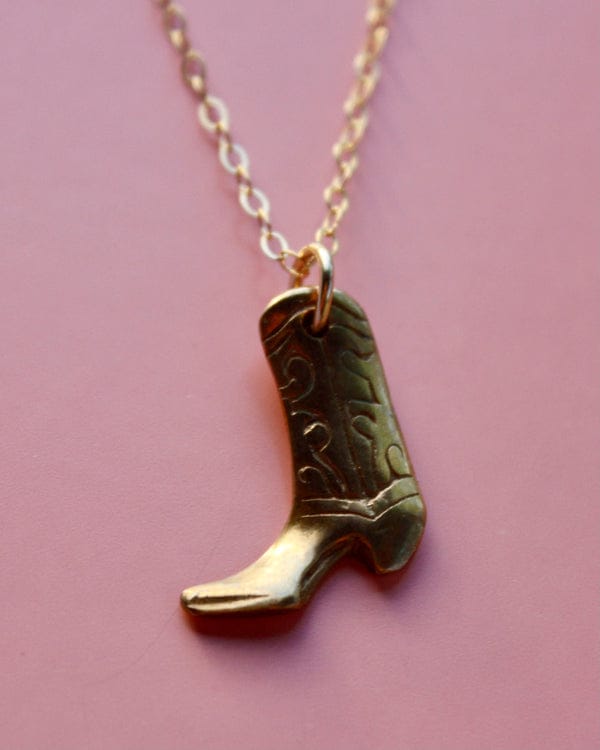 JTTP Products Cowboy Boot Necklace available in Joshua Tree at JT Trading Post