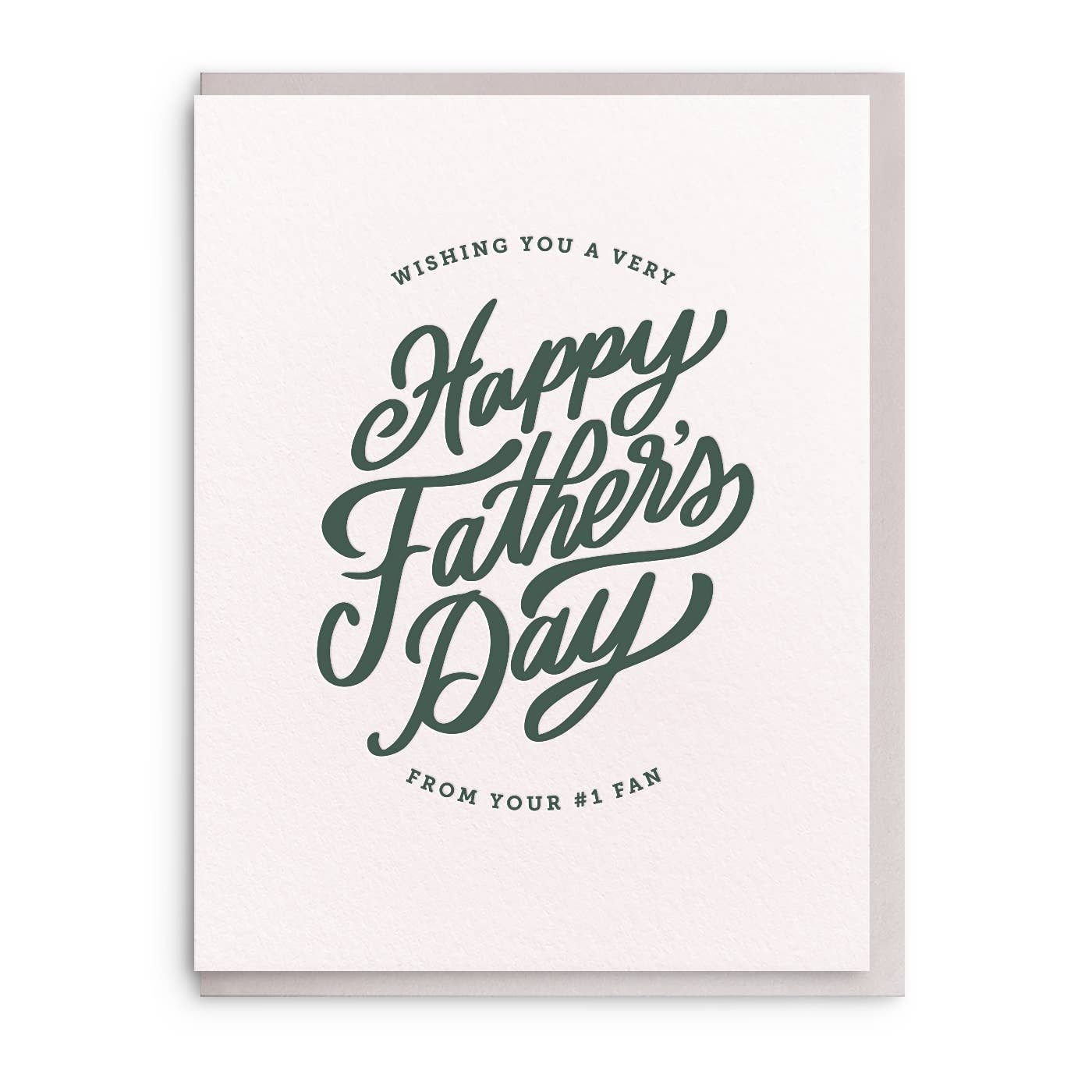 JTTP Products Dad Fan - Letterpress Fathers Day Card available in Joshua Tree at JT Trading Post