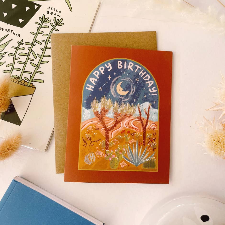 JTTP Products Desert Happy Birthday Greeting Card available in Joshua Tree at JT Trading Post