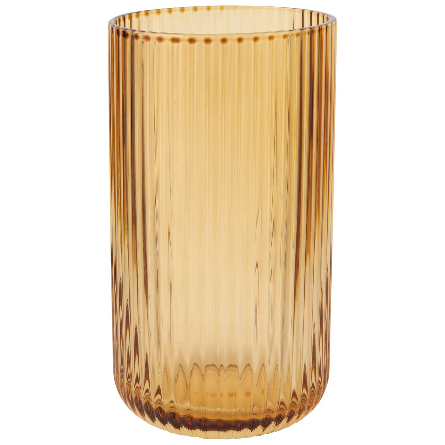 JTTP Products Fluted Glass 17 oz - Amber available in Joshua Tree at JT Trading Post