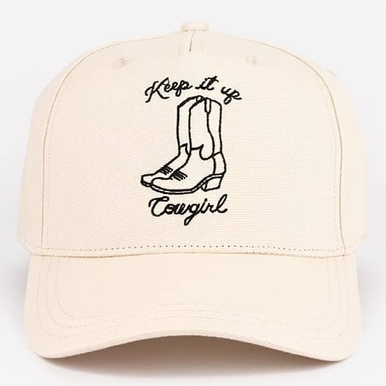 JTTP Products GIGI PIP - Keep It Up Cowgirl Trucker Hat | Cream available in Joshua Tree at JT Trading Post