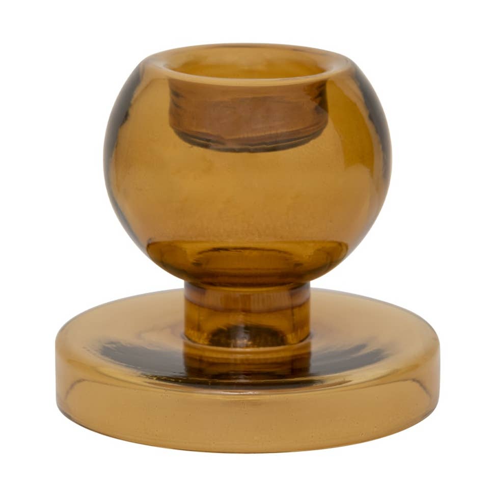 JTTP Products Glass Candle Holder | Mustard available in Joshua Tree at JT Trading Post