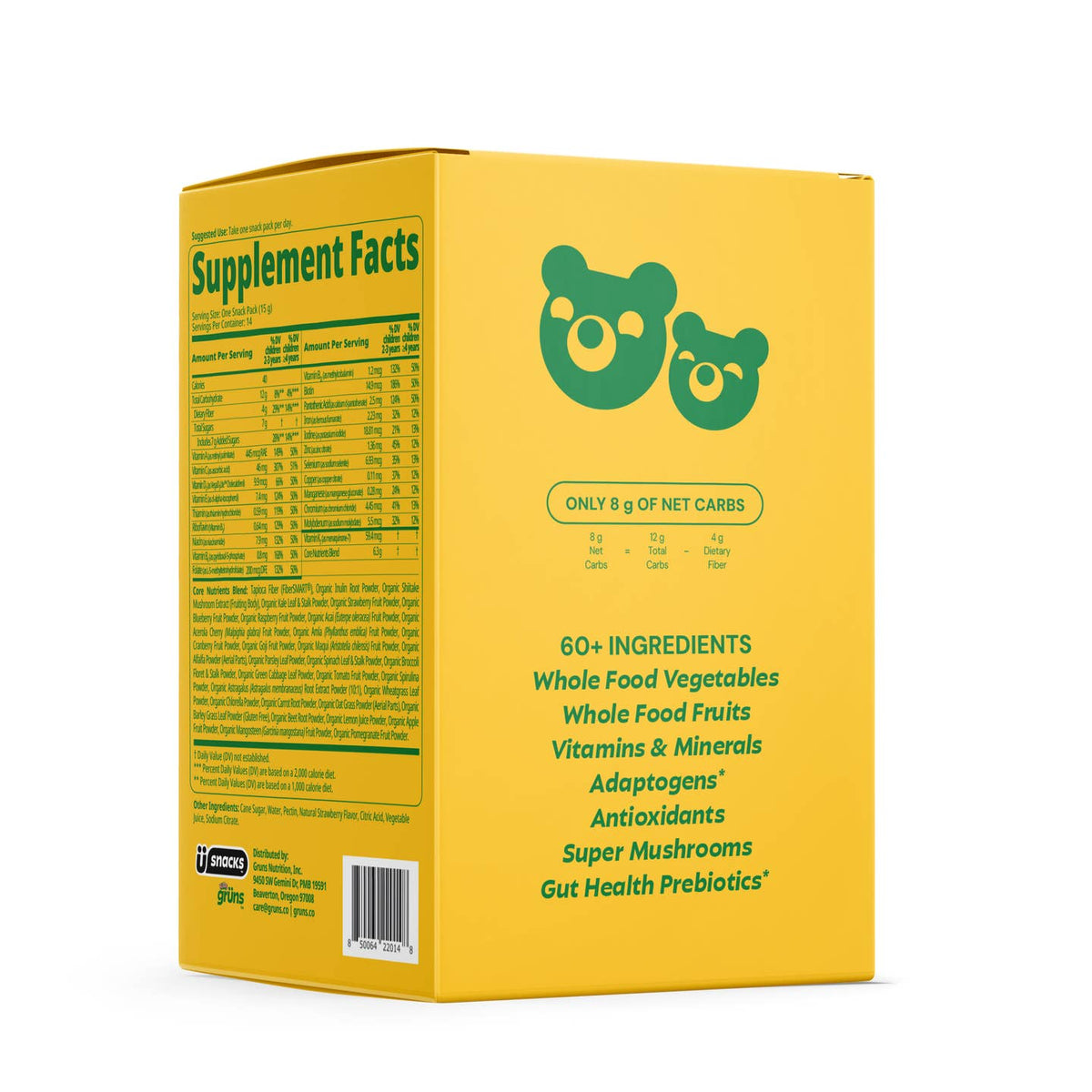 JTTP Products Grüns Kids Superfood Greens Gummies, 14 Servings available in Joshua Tree at JT Trading Post