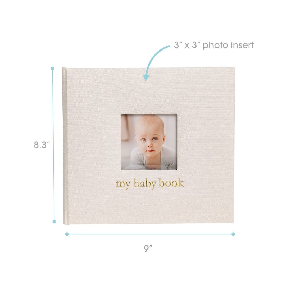JTTP Products Ivory Linen Baby Memory Book available in Joshua Tree at JT Trading Post