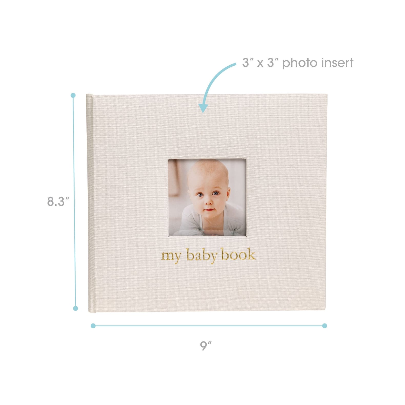 JTTP Products Ivory Linen Baby Memory Book available in Joshua Tree at JT Trading Post