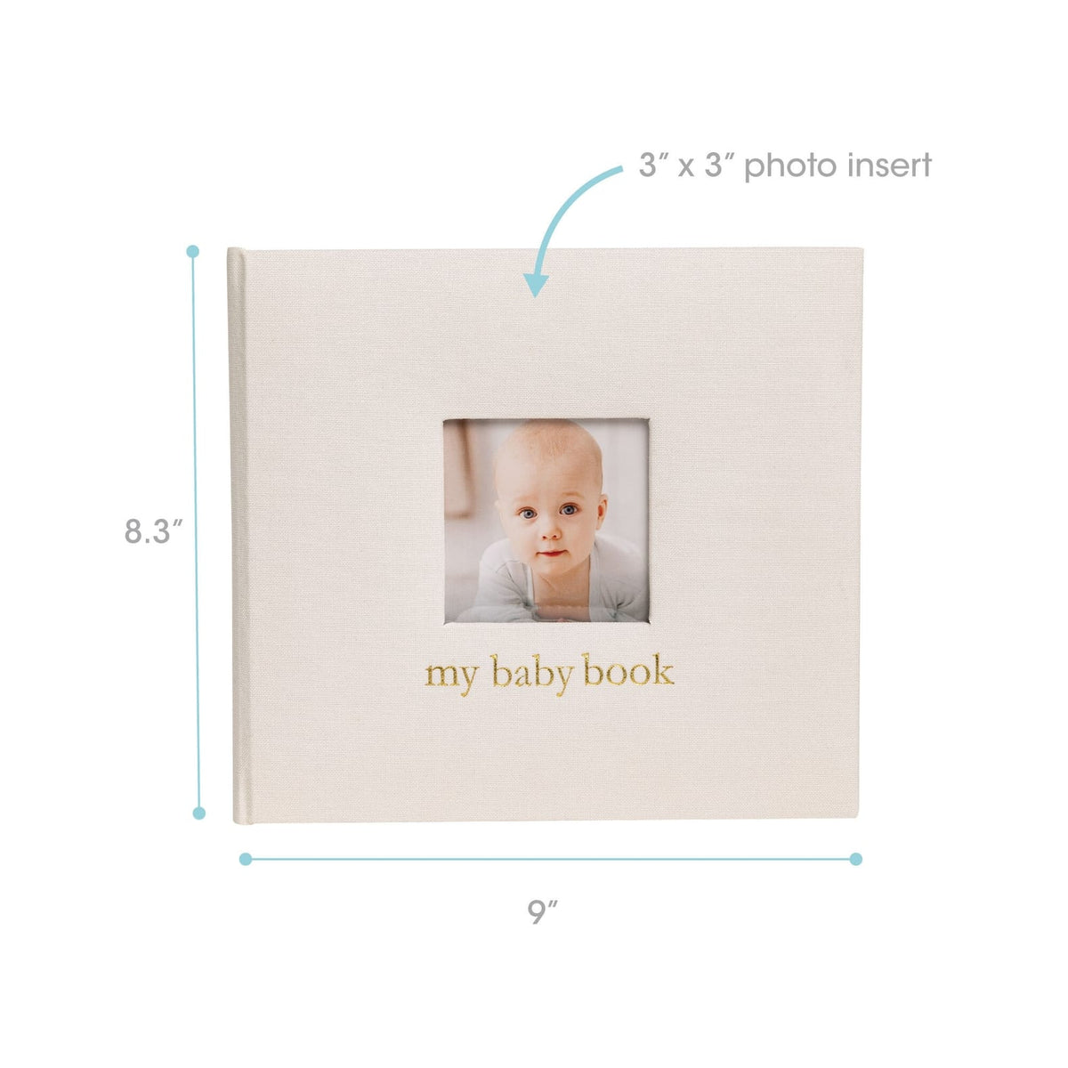 JTTP Products Ivory Linen Baby Memory Book available in Joshua Tree at JT Trading Post