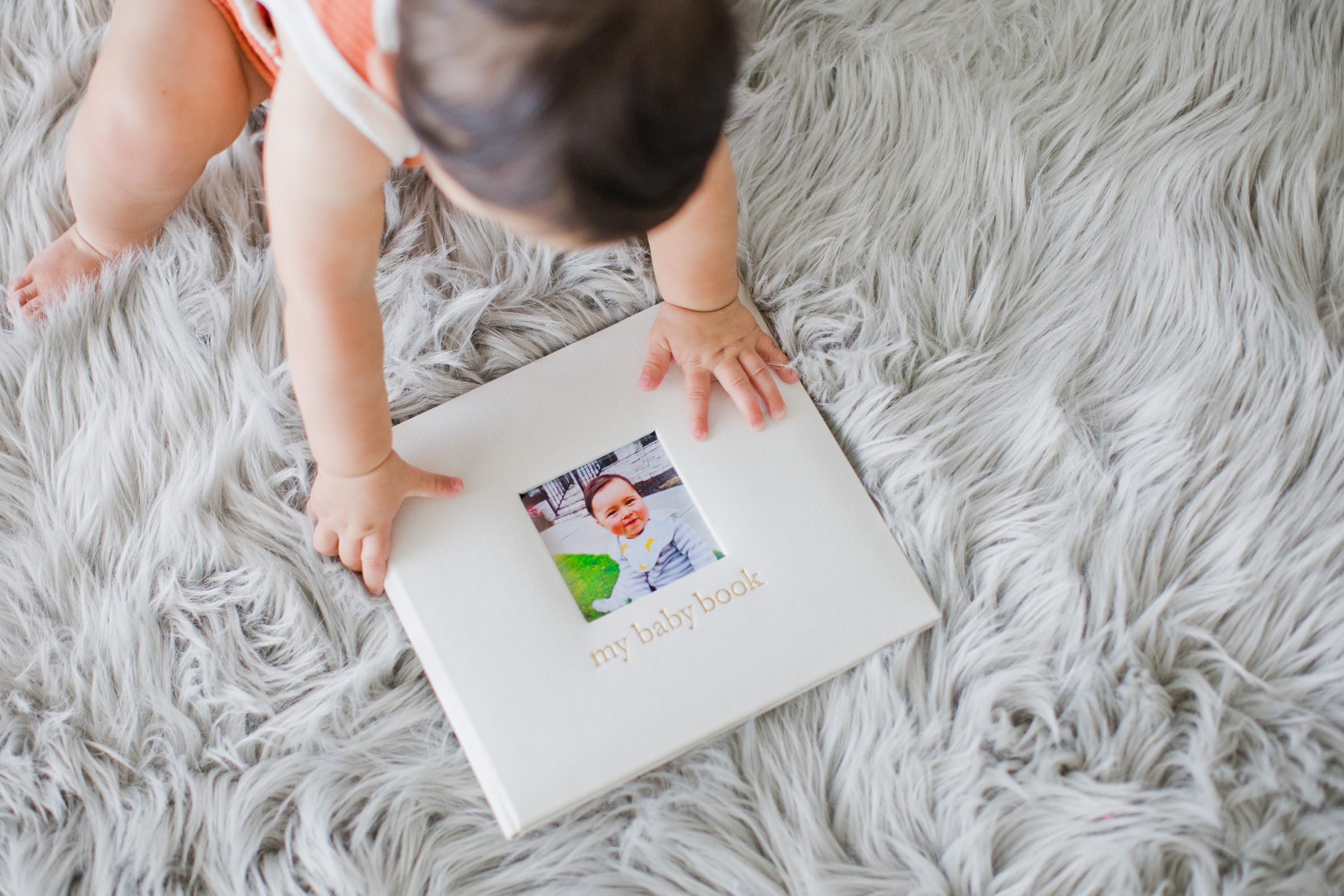 JTTP Products Ivory Linen Baby Memory Book available in Joshua Tree at JT Trading Post