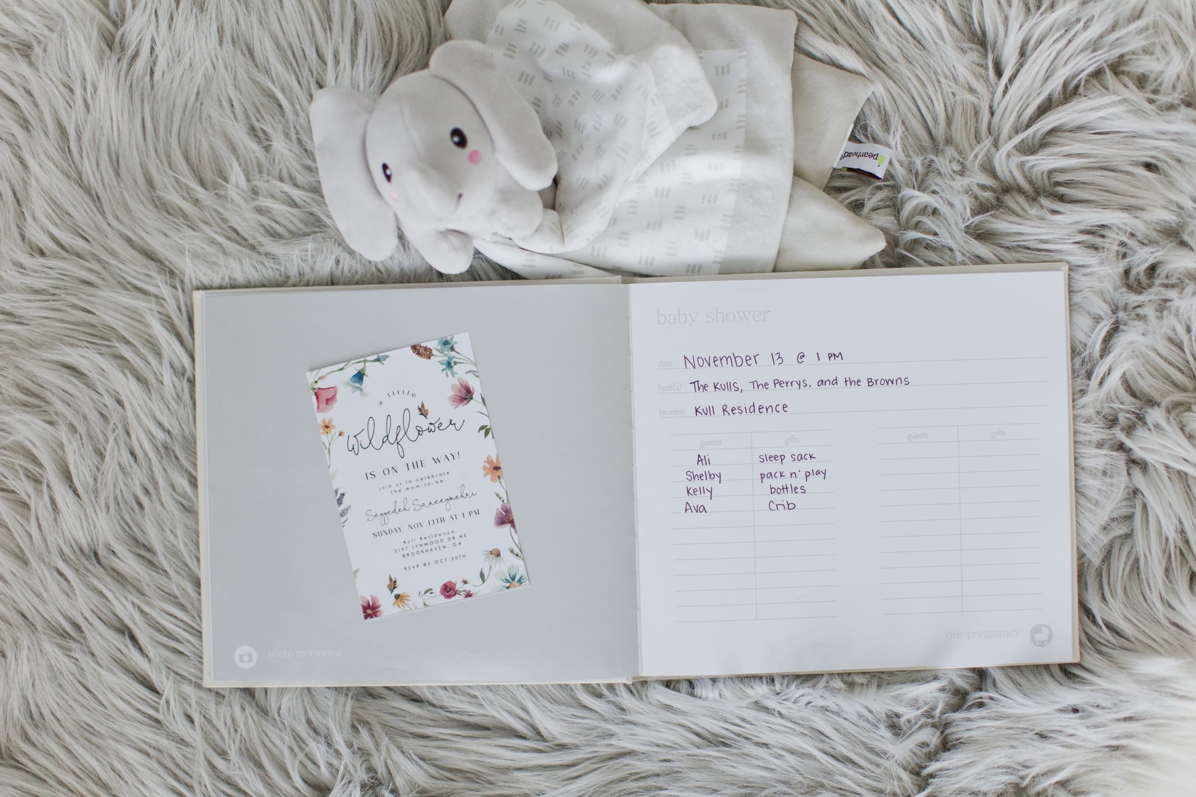 JTTP Products Ivory Linen Baby Memory Book available in Joshua Tree at JT Trading Post