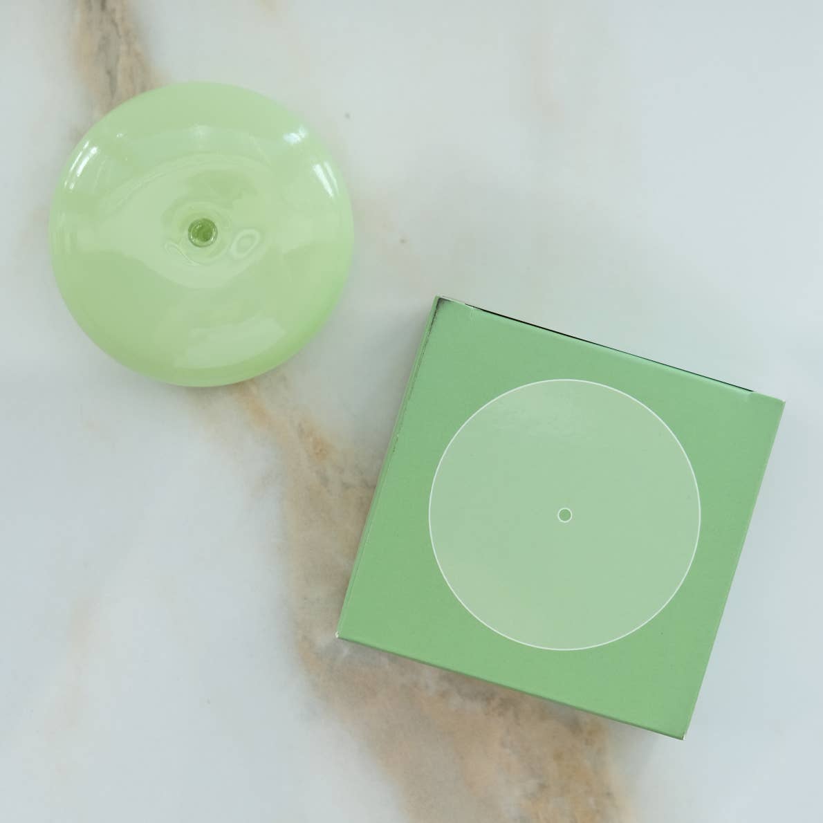 JTTP Products Jade Milk Glass Bubble Incense Holder available in Joshua Tree at JT Trading Post