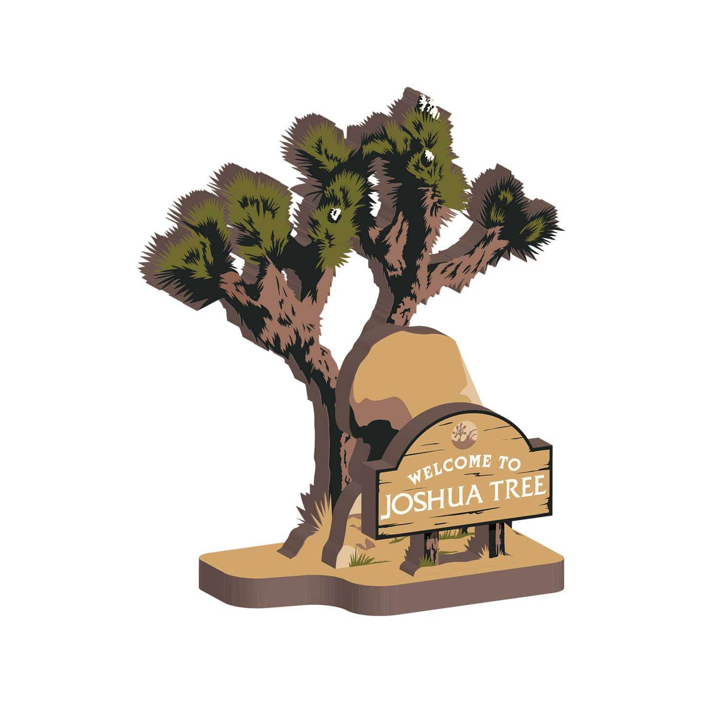 JTTP Products Joshua Tree National Park - 3D Wood Puzzle Diorama available in Joshua Tree at JT Trading Post