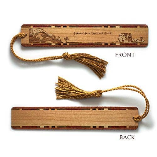 JTTP Products Joshua Tree National Park California Engraved Wood Bookmark available in Joshua Tree at JT Trading Post